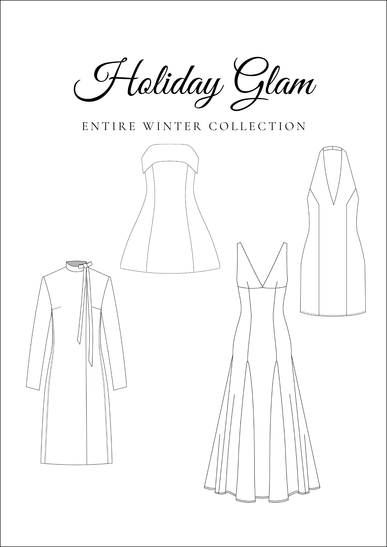 Holiday Glam Sewing Pattern Collection Bundle Holiday Glam Sewing Pattern Collection Bundle