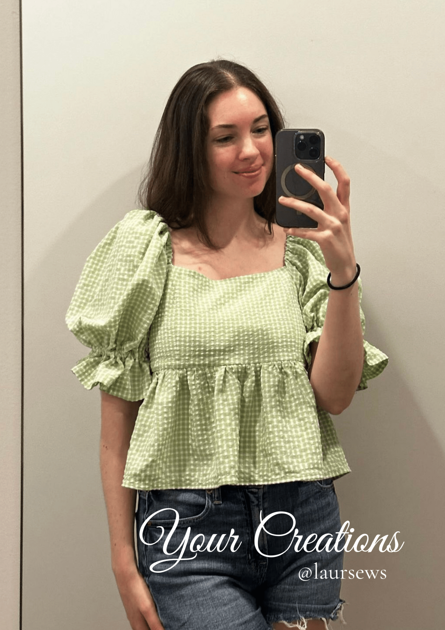 Cottagecore Dream Puffy Sleeves A - Line Mini Dress [Sewing Pattern -