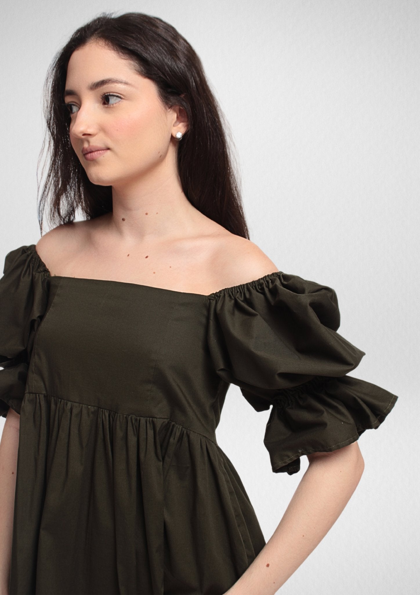Cottagecore Dream Puffy Sleeves A-Line Mini Dress [Sewing Pattern -