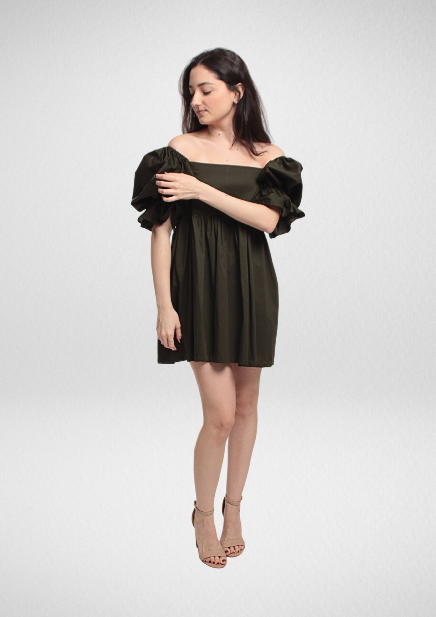 Cottagecore Dream Puffy Sleeves A-Line Mini Dress [Sewing Pattern -