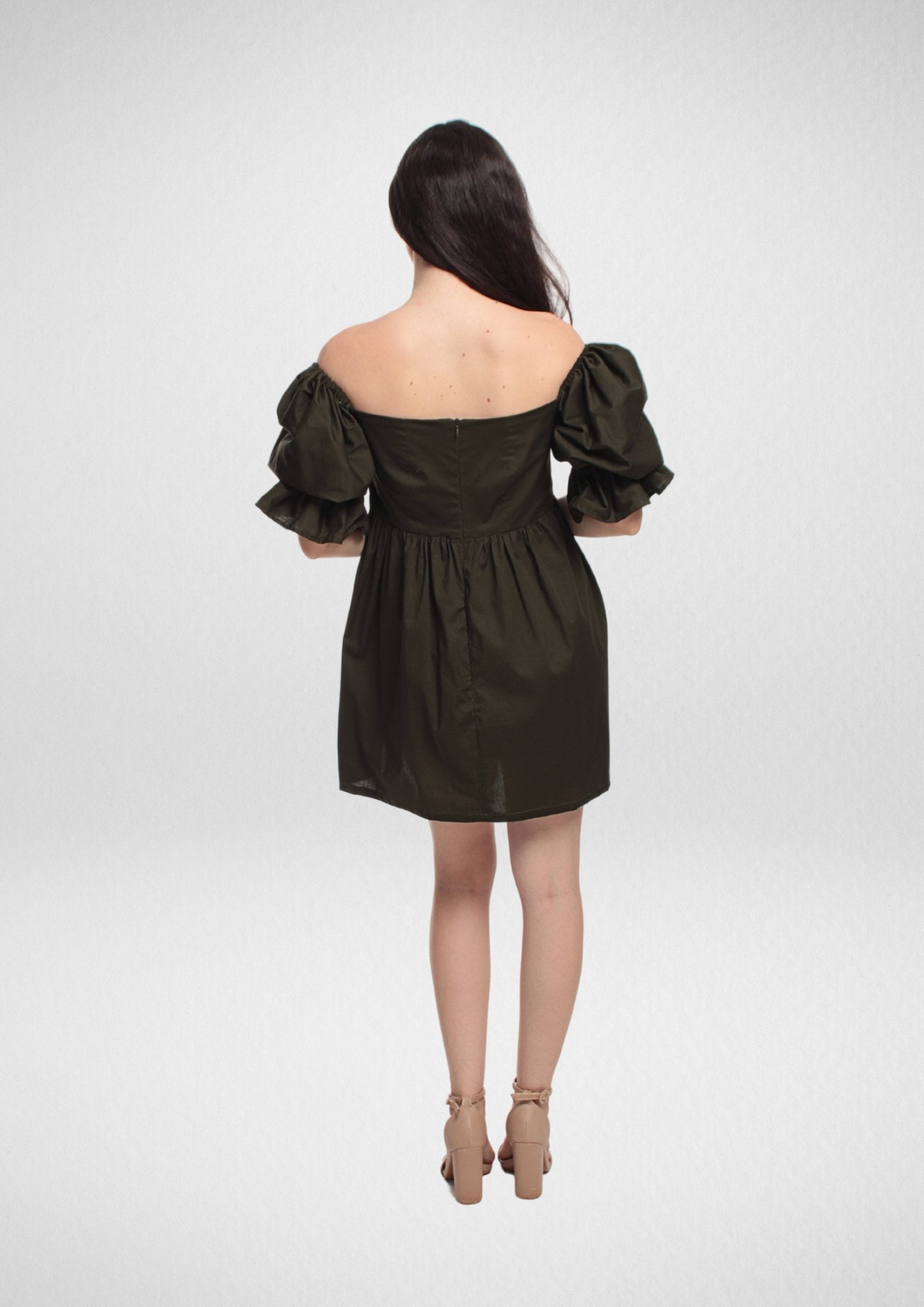 Cottagecore Dream Puffy Sleeves A-Line Mini Dress [Sewing Pattern -