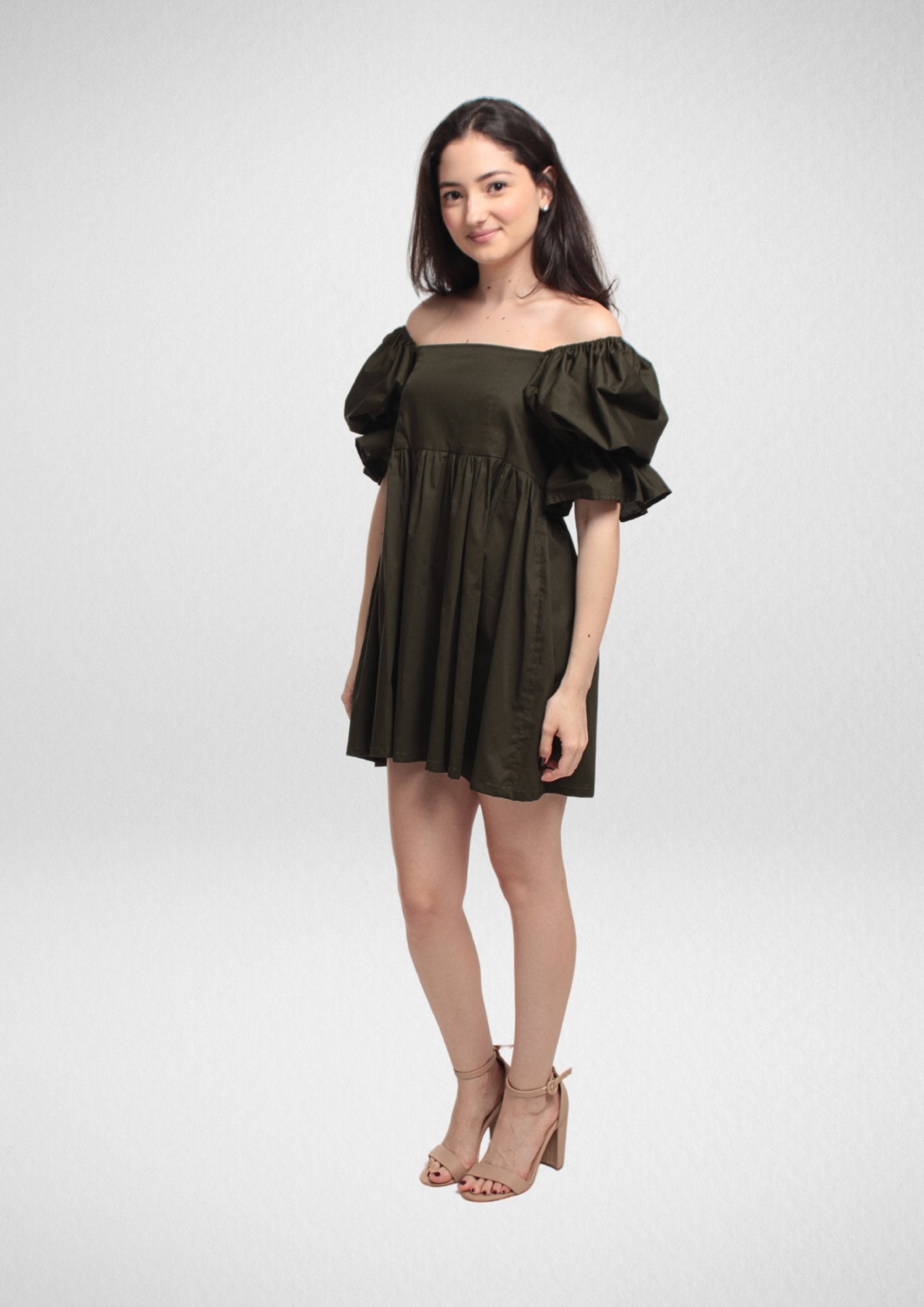 Cottagecore Dream Puffy Sleeves A-Line Mini Dress [Sewing Pattern -