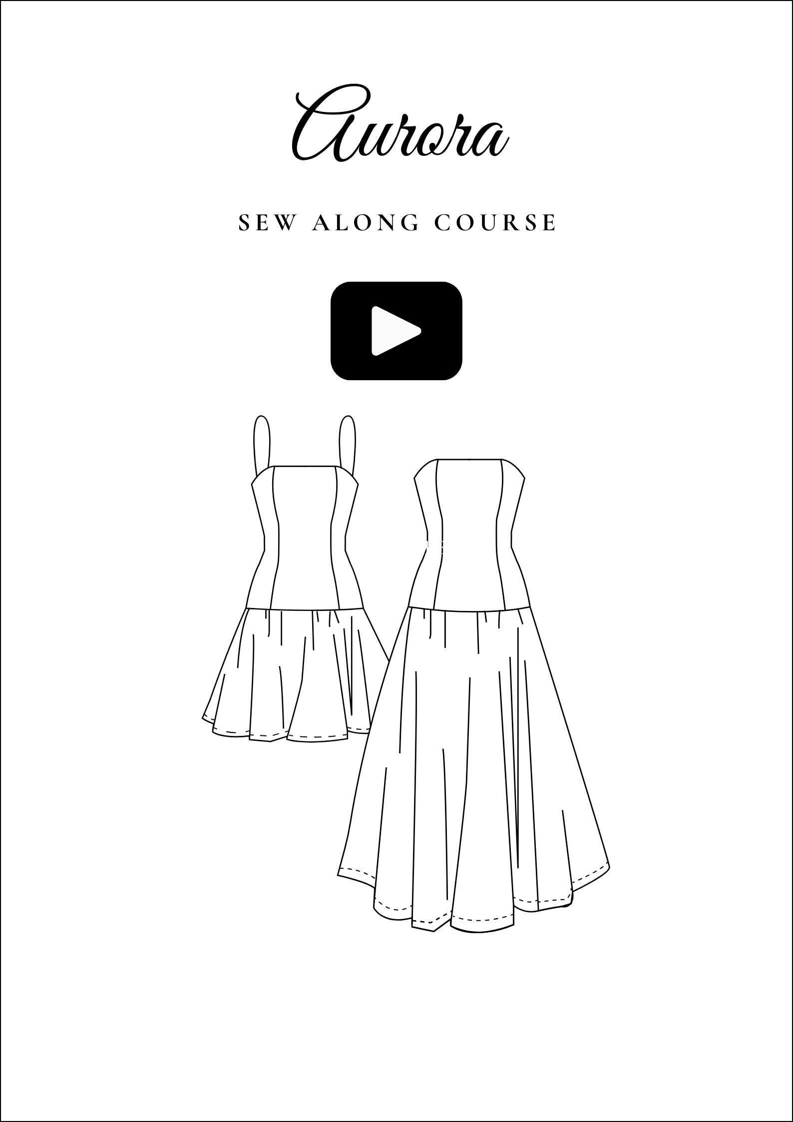 Aurora Dress Sewing Pattern and Sew Along - Learn To Sew a Maxi Dress