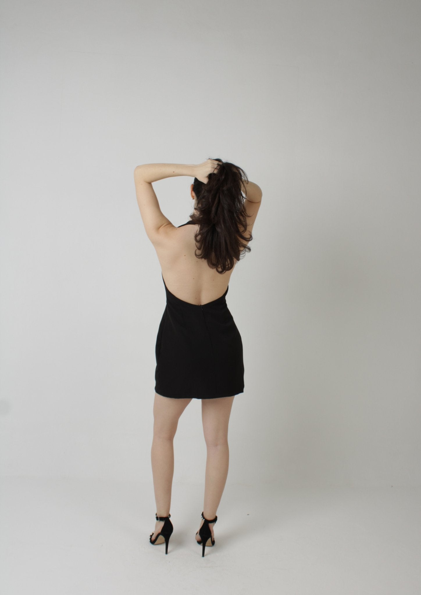 Backless Mini Dress with V - Neck Sewing Pattern [Adrianna Dress] - Friedlies