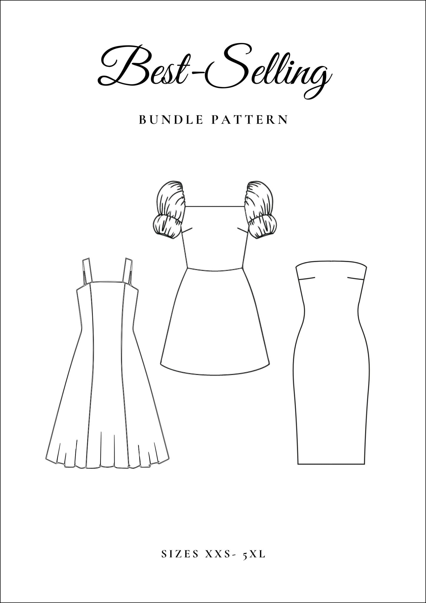 Best Selling Dress Sewing Pattern Bundle [Emma, Amelia, Mia] - Friedlies