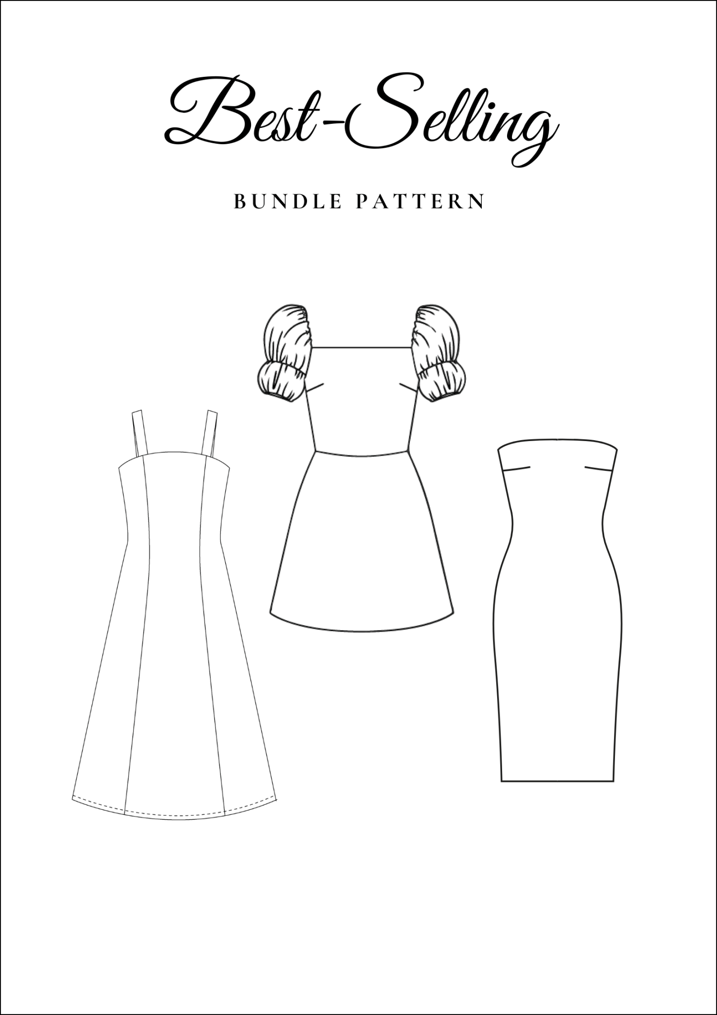 Best Selling Dress Sewing Pattern Bundle [Emma, Amelia, Mia] - Friedlies