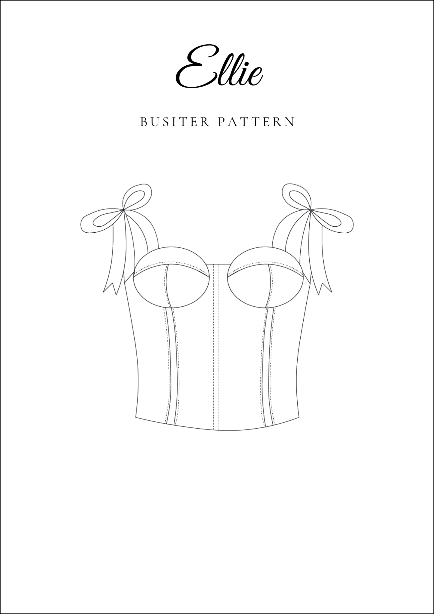 Bustier Sewing Pattern [Ellie Bustier] - Friedlies