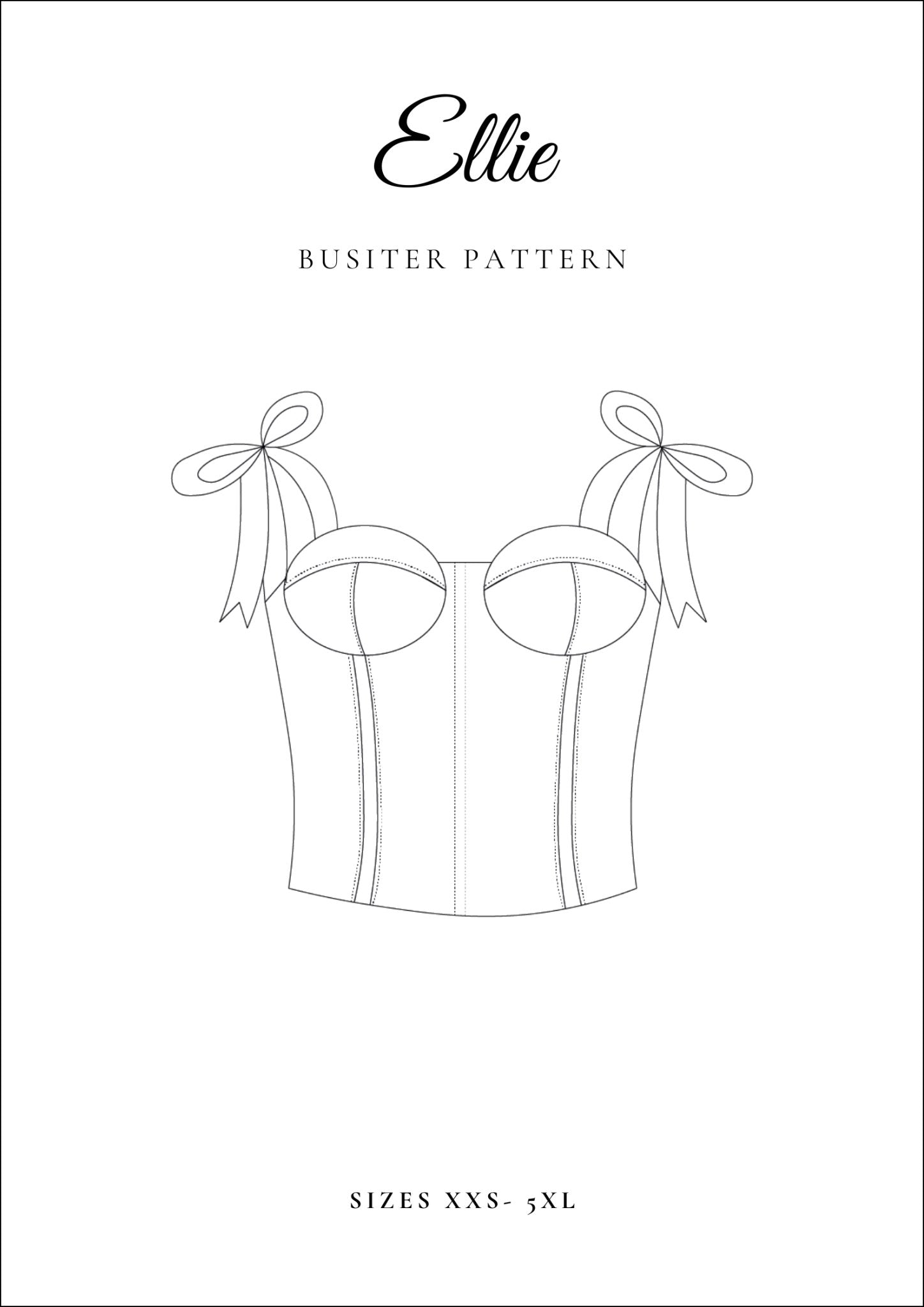 Bustier Sewing Pattern [Ellie Bustier] - Friedlies