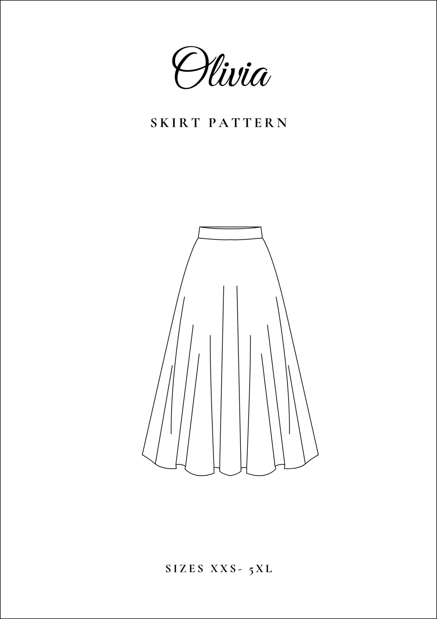 Classic Vintage Circle Skirt Sewing Pattern [Olivia] - Friedlies