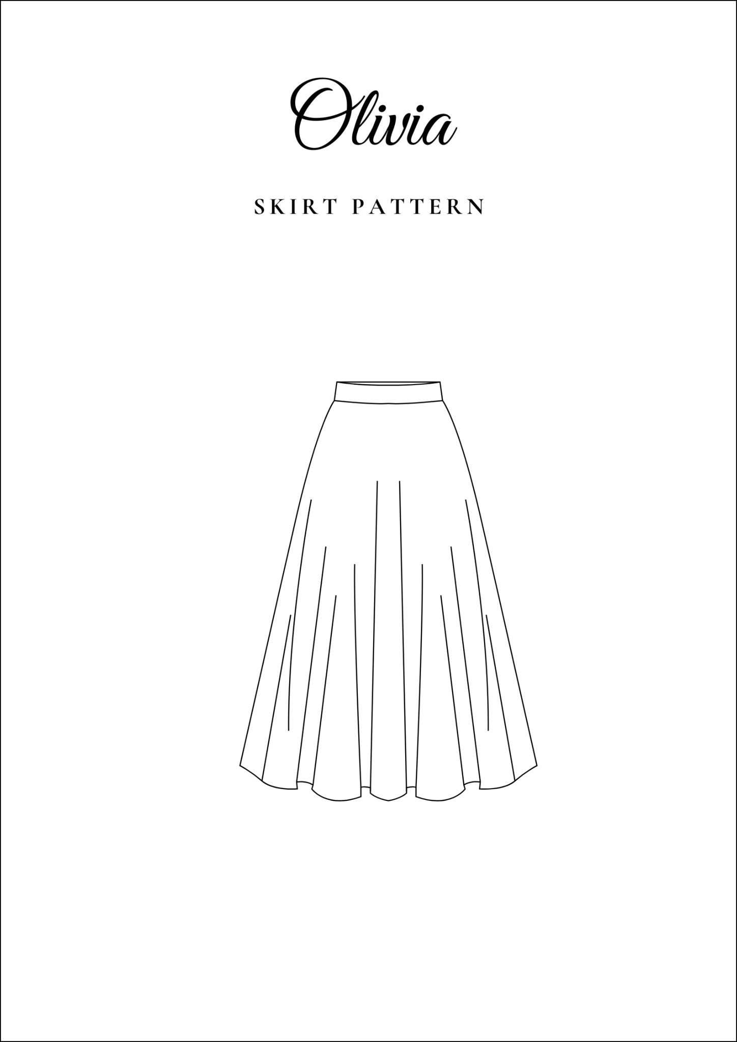 Classic Vintage Circle Skirt Sewing Pattern [Olivia] - Friedlies