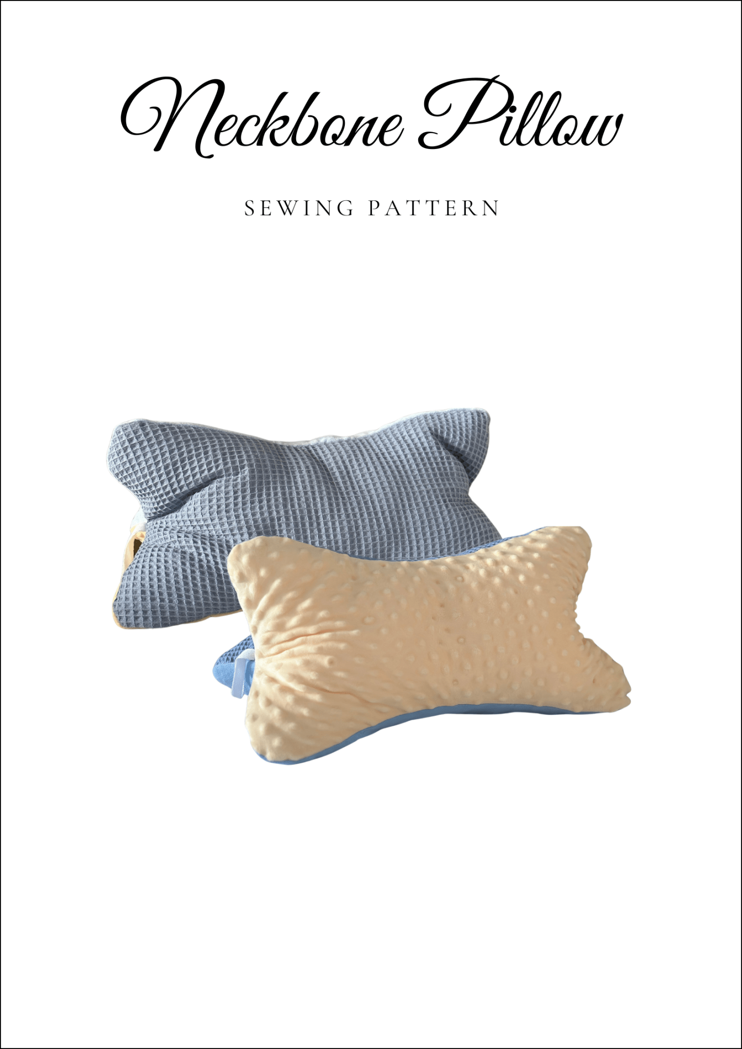 Comfy Neckbone Pillow Sewing Pattern - Easy sewing project for beginners - Friedlies