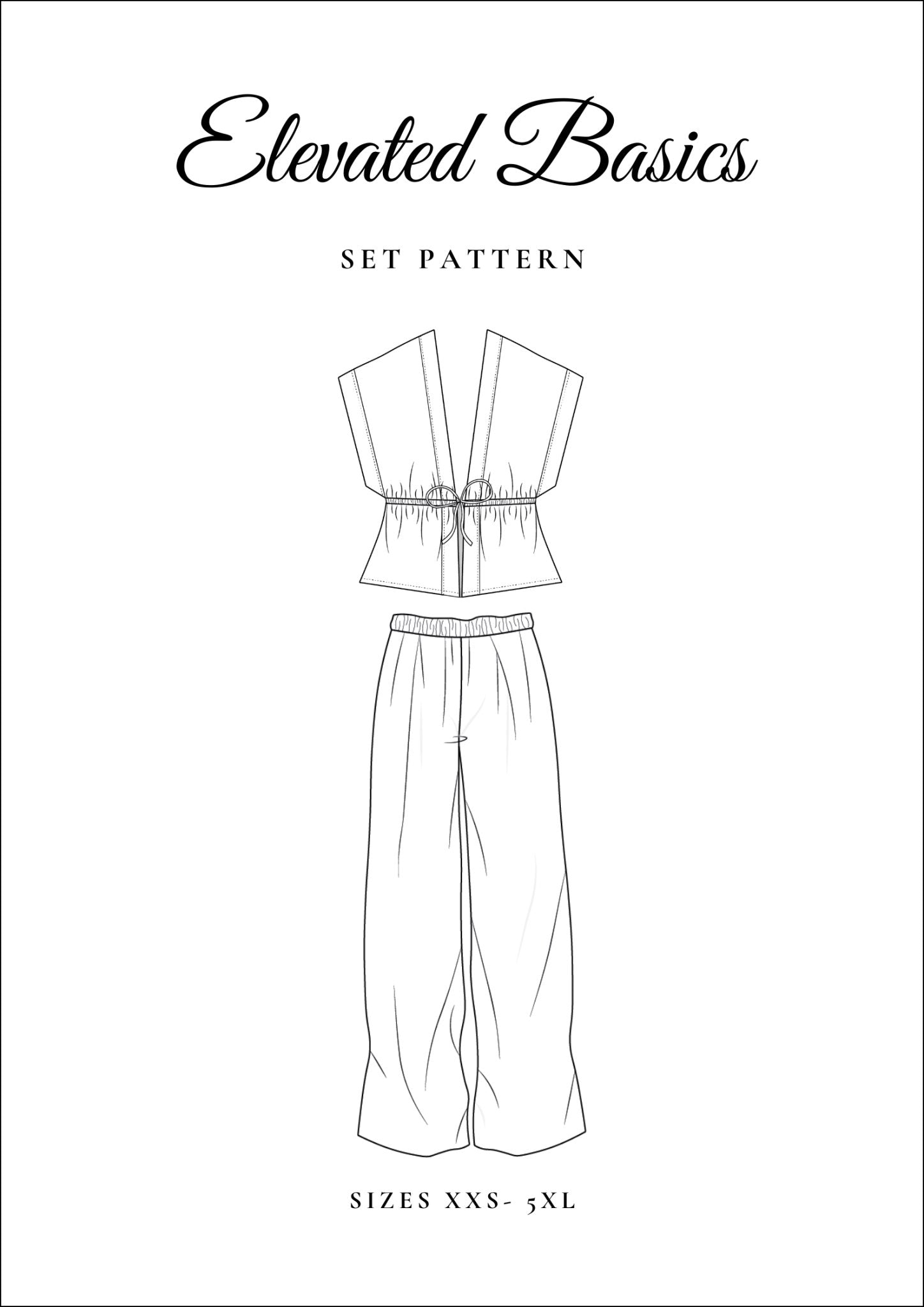 Elevated Basics Sewing Pattern Bundle [Millie Pants and Eloise Top] - Friedlies