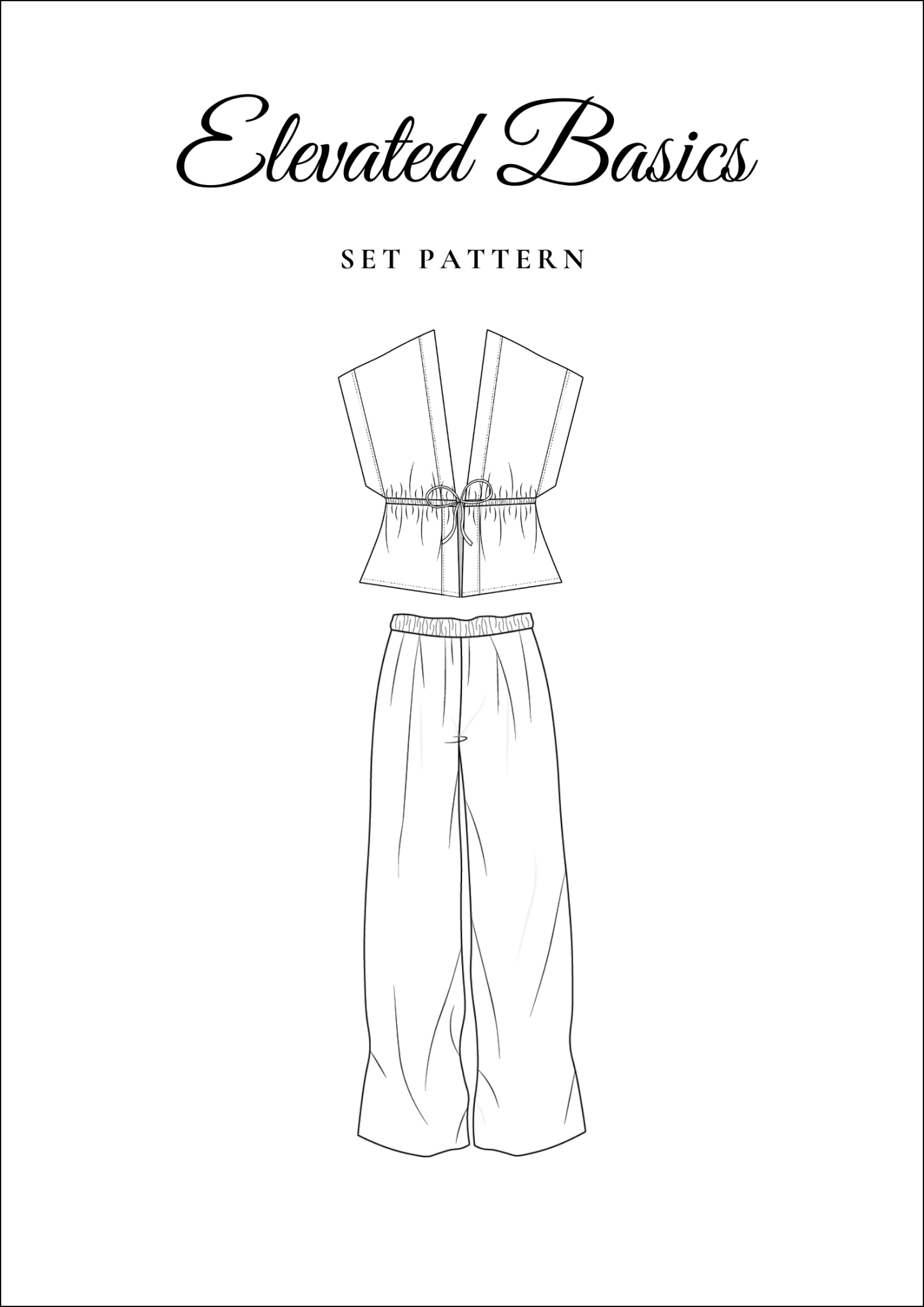 Elevated Basics Sewing Pattern Bundle [Millie Pants and Eloise Top] - Friedlies