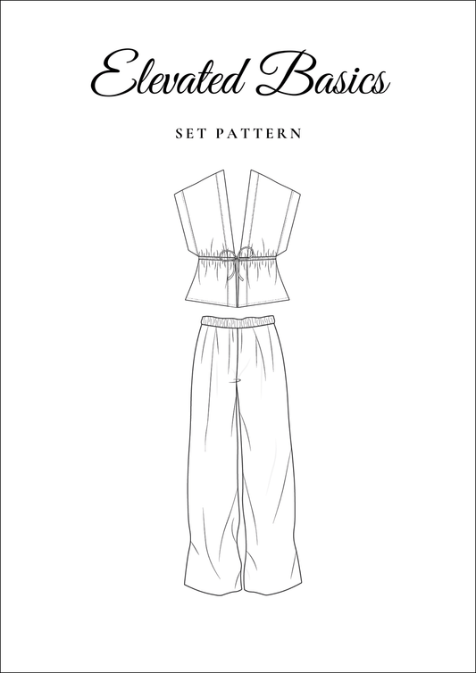 Linen Co-ord PDF Bundle — Millie & Eloise — Pants & Top Sewing Patterns — Friedlies