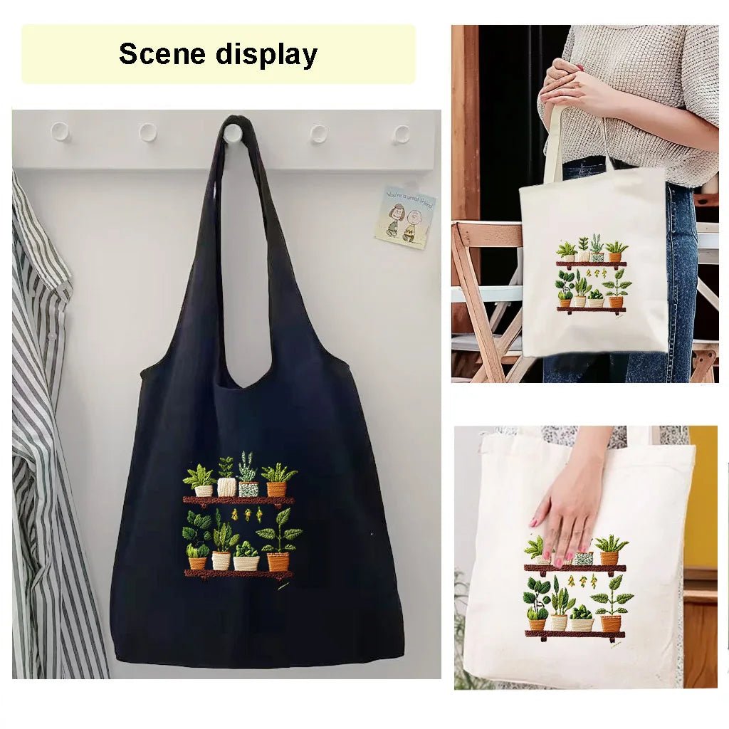 Embroidered Bag Kit - Plant Shelf - Friedlies