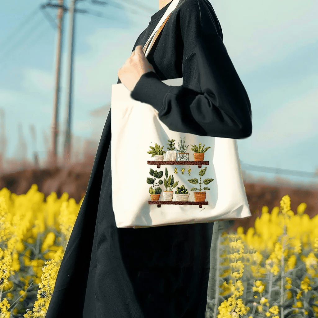 Embroidered Bag Kit - Plant Shelf - Friedlies