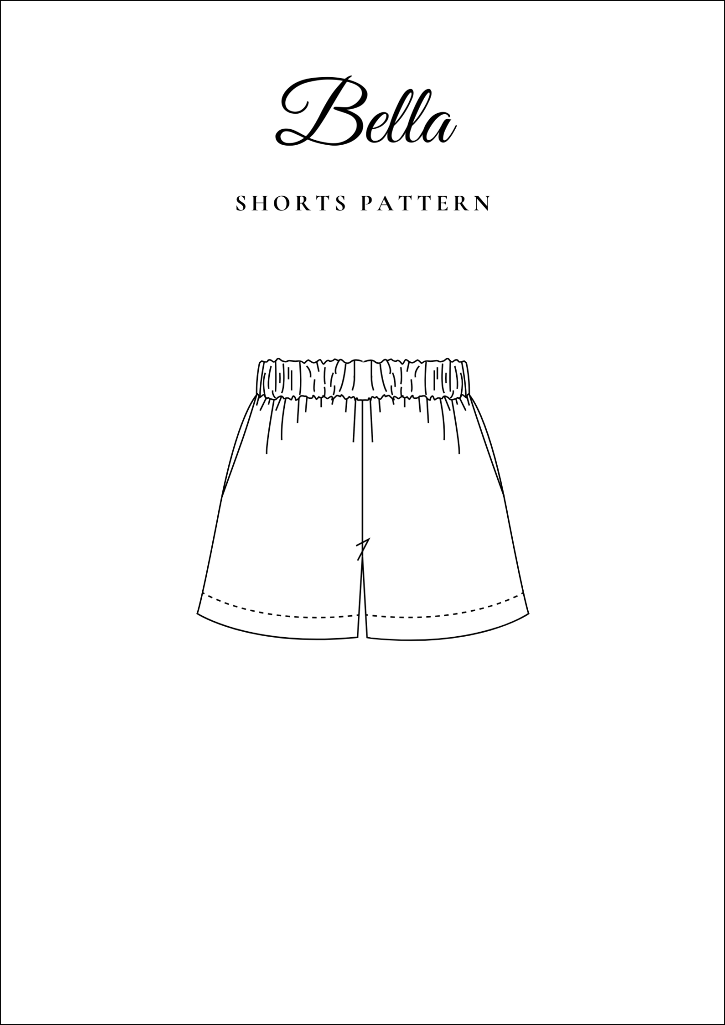 High Waisted Summer Shorts Sewing Pattern [Bella] - Friedlies