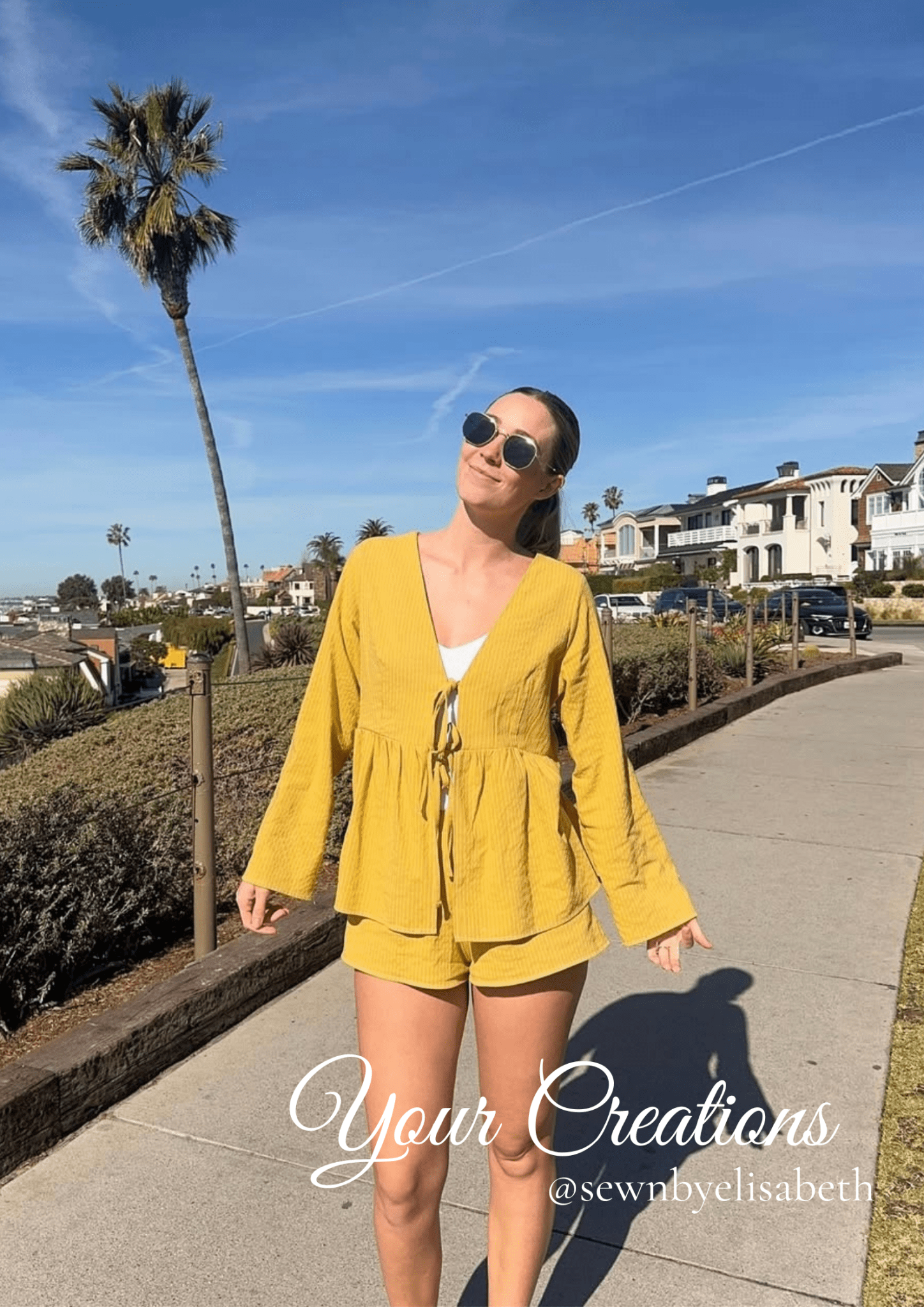 High Waisted Summer Shorts Sewing Pattern [Bella] - Friedlies