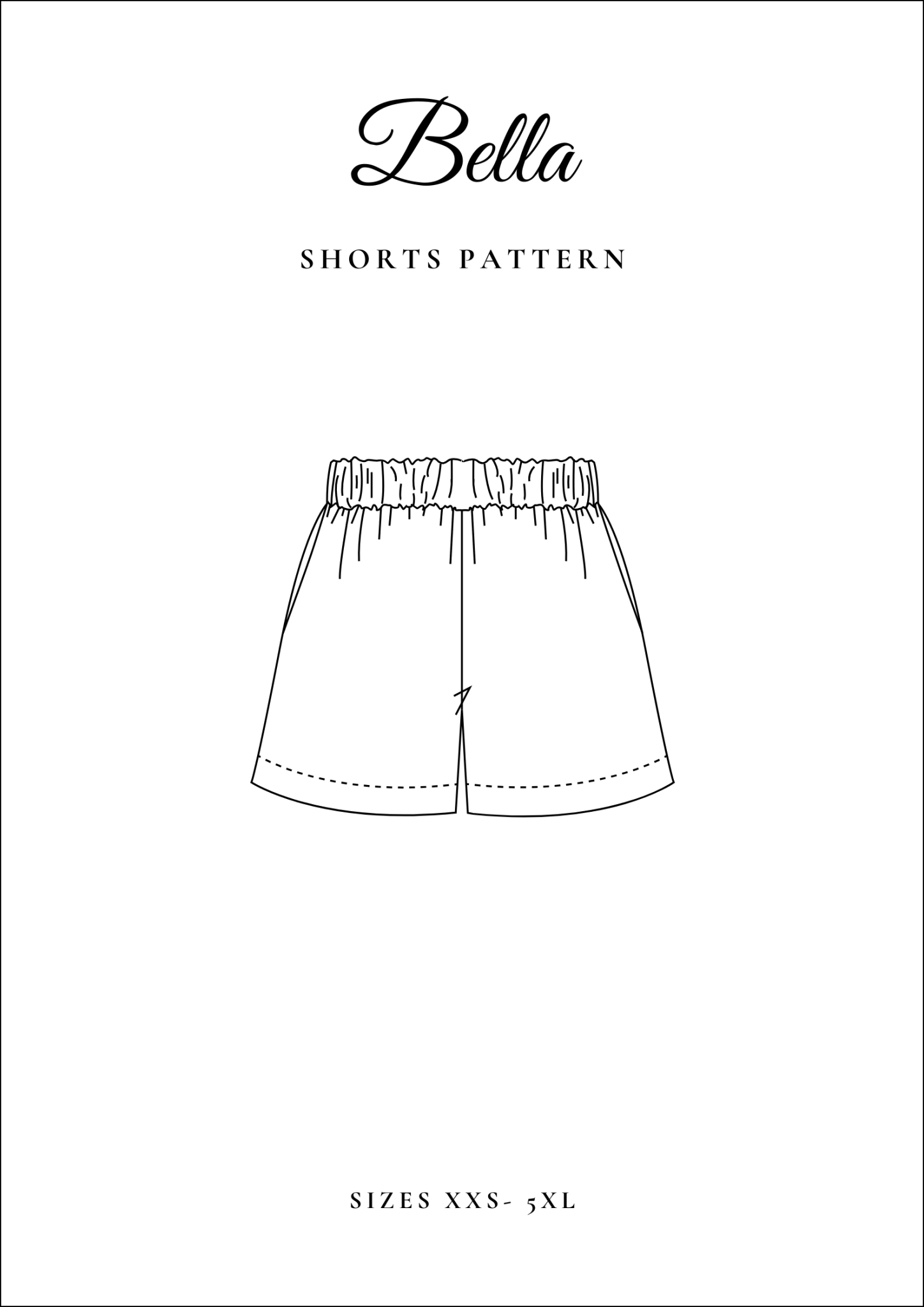 High Waisted Summer Shorts Sewing Pattern [Bella] - Friedlies