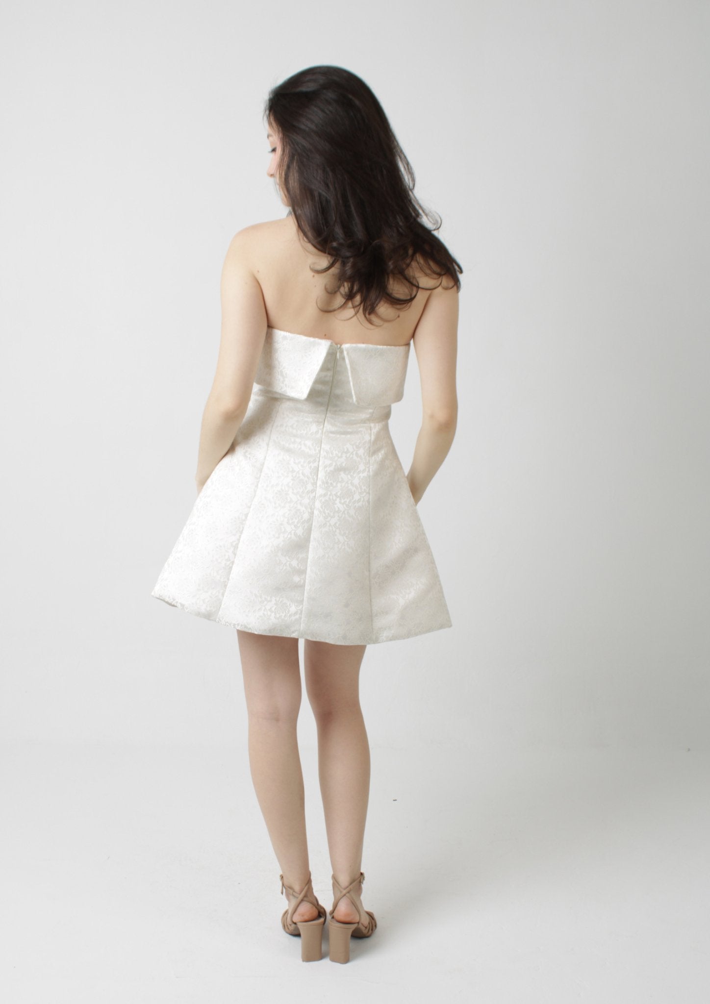 short white halter top dresses Tropical Mix Halter Top Short Dress With Macram E4623A1651