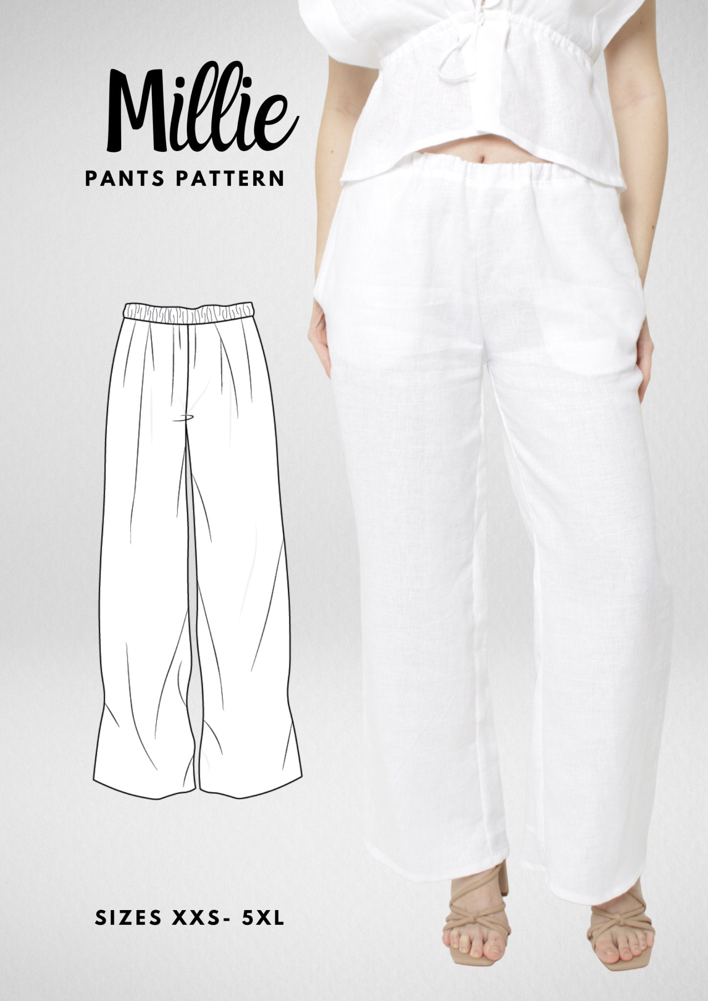 Linen Pants Sewing Pattern [Millie Pants] - Friedlies