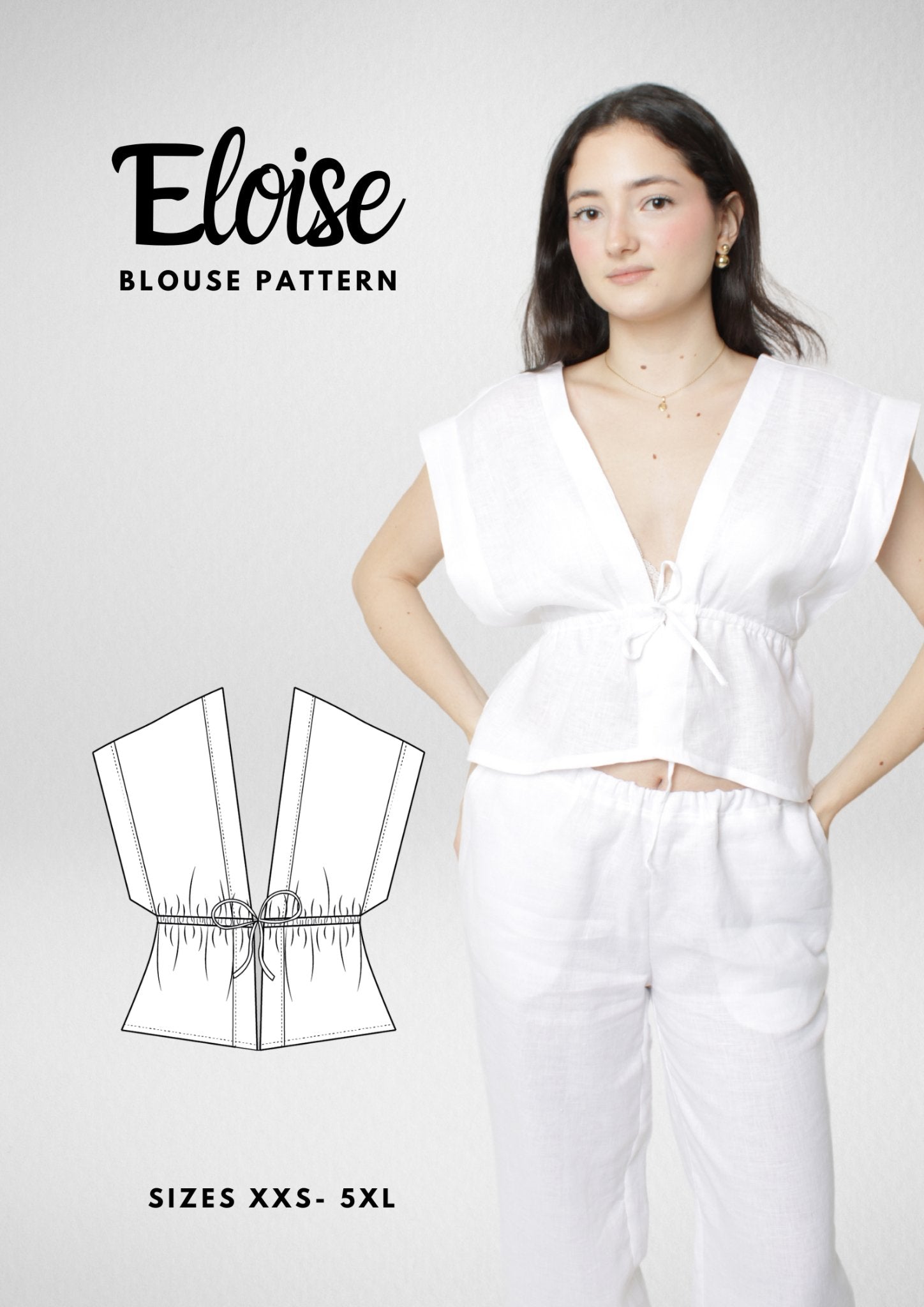 Linen Top Sewing Pattern [Eloise Top] - Friedlies