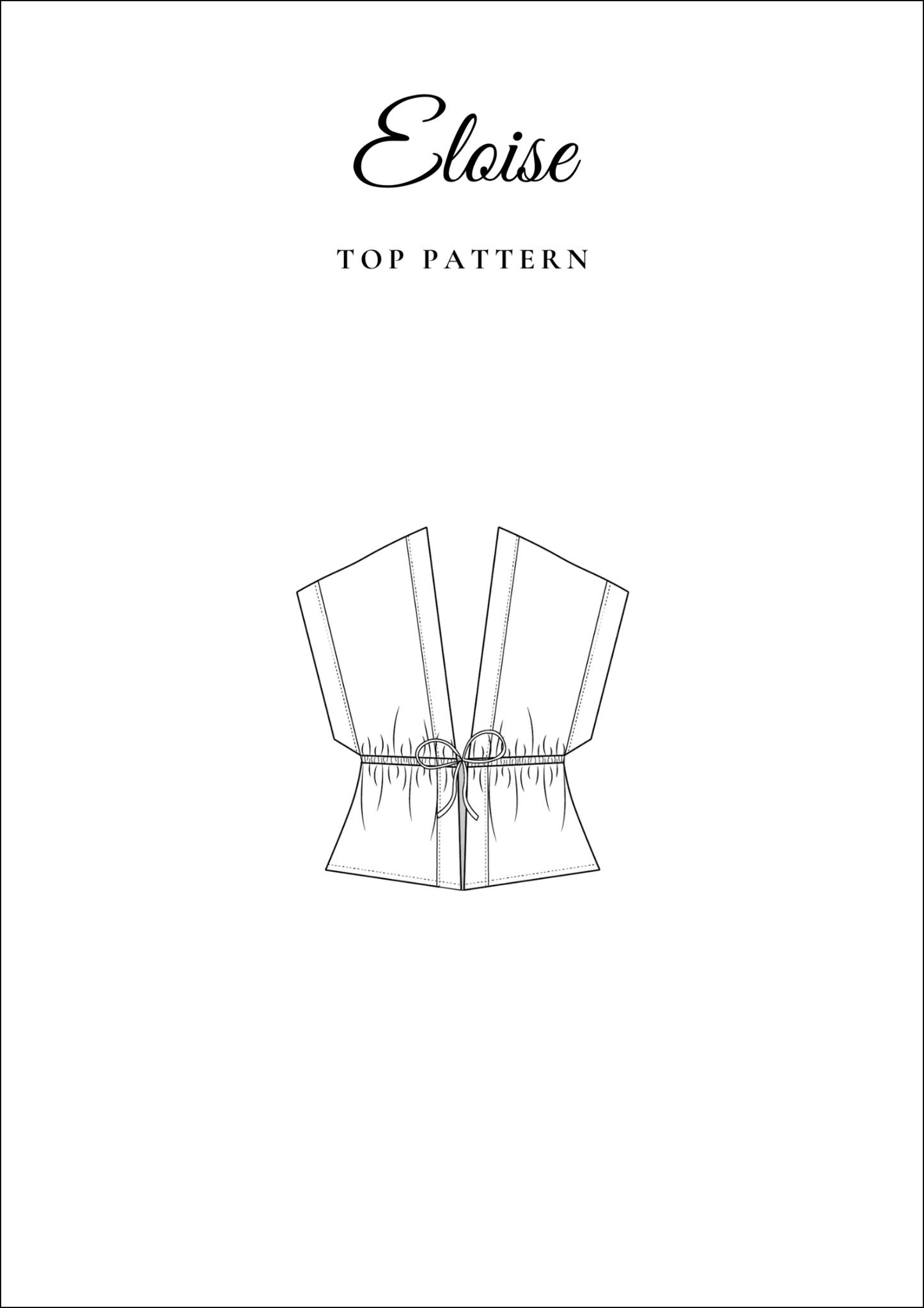 Relaxed Linen Top PDF Sewing Pattern — Eloise — Casual Everyday Style — Friedlies