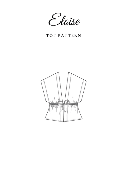 Relaxed Linen Top PDF Sewing Pattern — Eloise — Casual Everyday Style — Friedlies