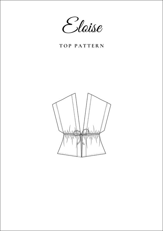 Relaxed Linen Top PDF Sewing Pattern — Eloise — Casual Everyday Style — Friedlies