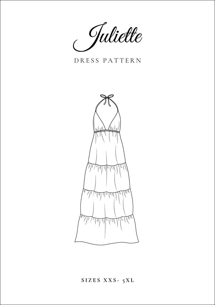 Long Layered Dress Sewing Pattern [Juliette Dress] - Friedlies