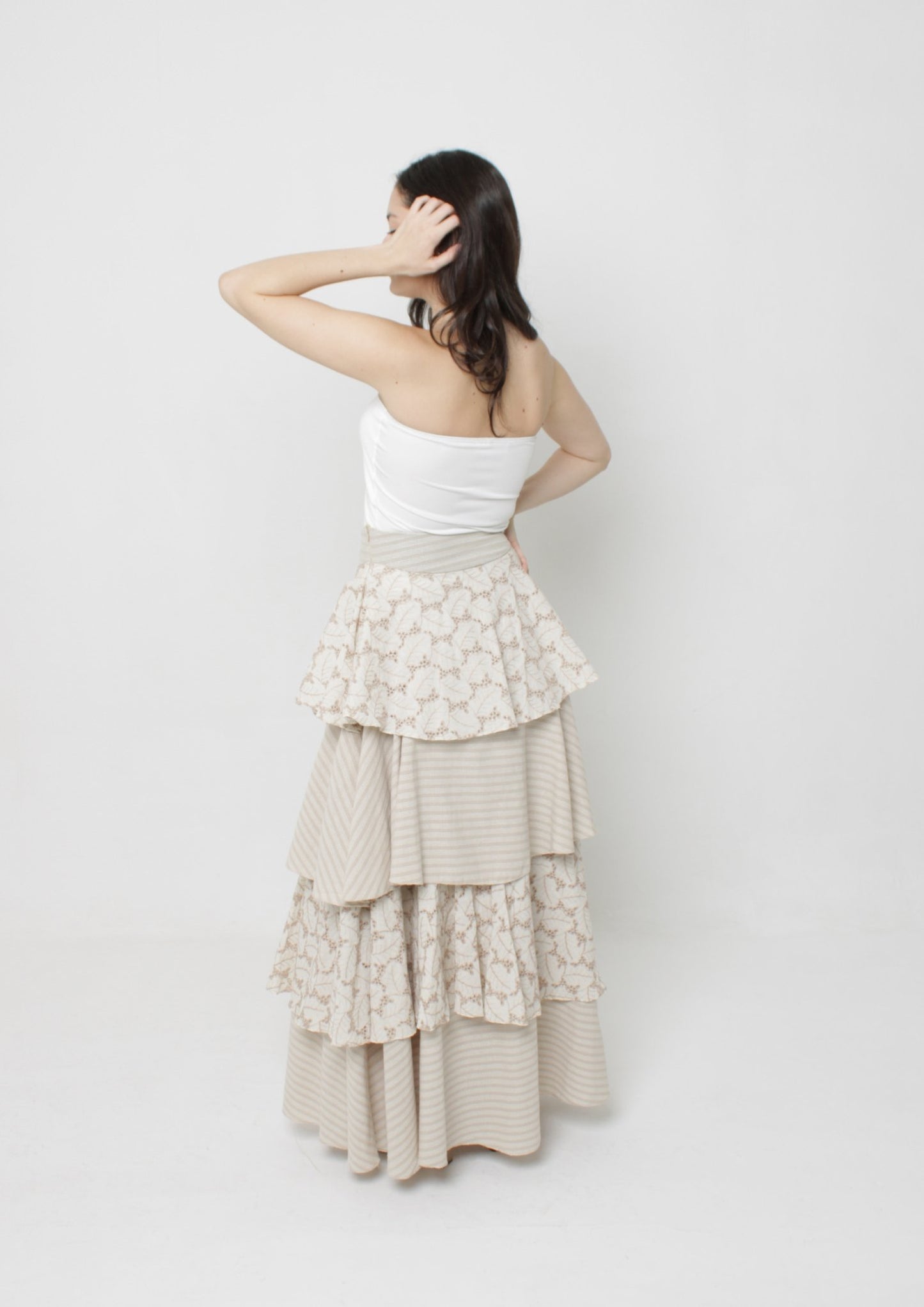Layered Maxi Skirt PDF Sewing Pattern — Daphne — Boho Summer Style — Friedlies