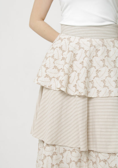 Layered Maxi Skirt PDF Sewing Pattern — Daphne — Boho Summer Style — Friedlies