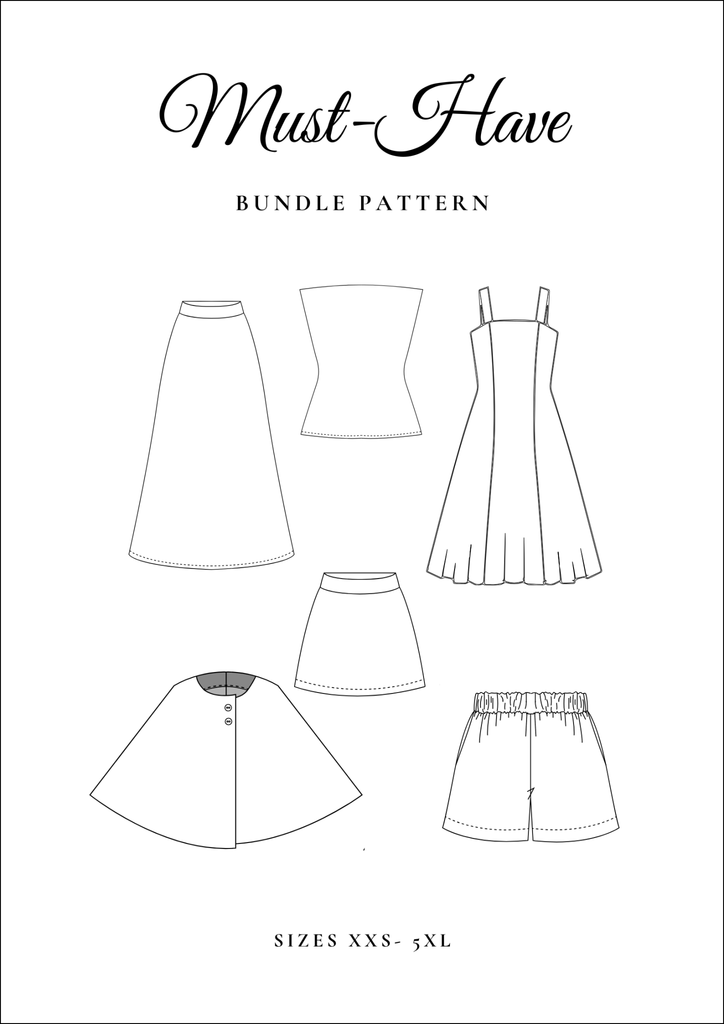 Must - Have Pattern Bundle [6 in 1] - Beginner Friendly Sewing Patterns - Friedlies