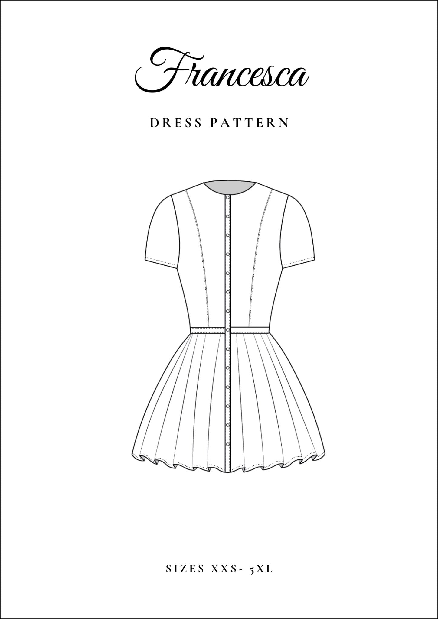 Pleated Dress Sewing Pattern [Francesca Dress] - Friedlies