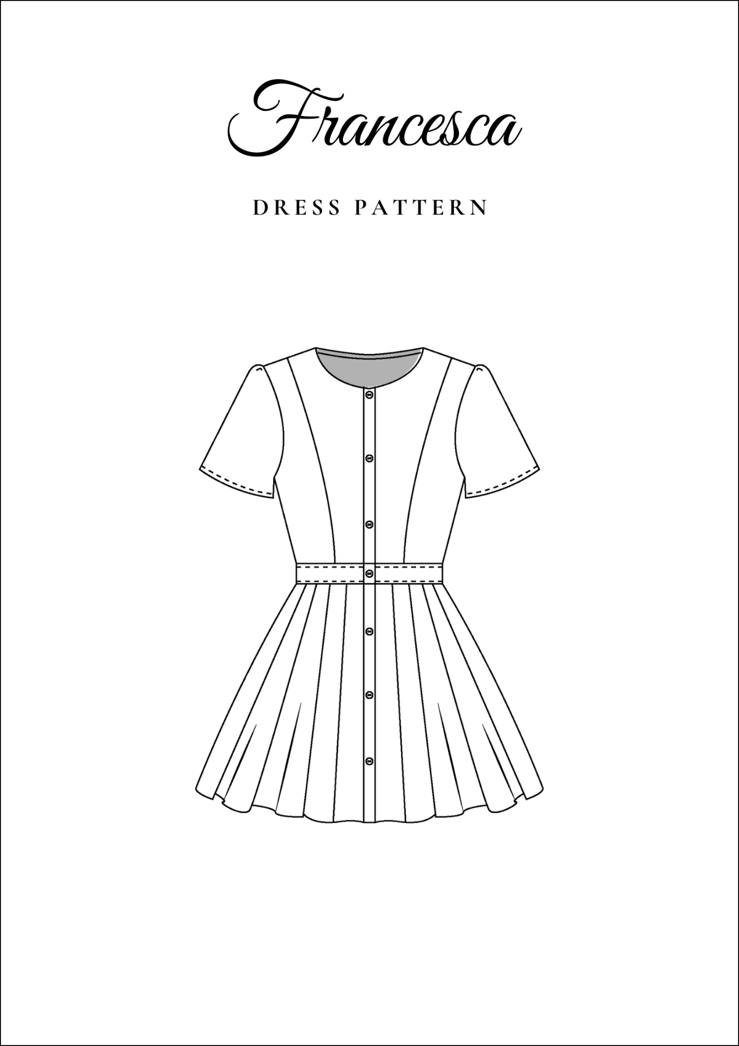 Pleated Dress Sewing Pattern [Francesca Dress] - Friedlies