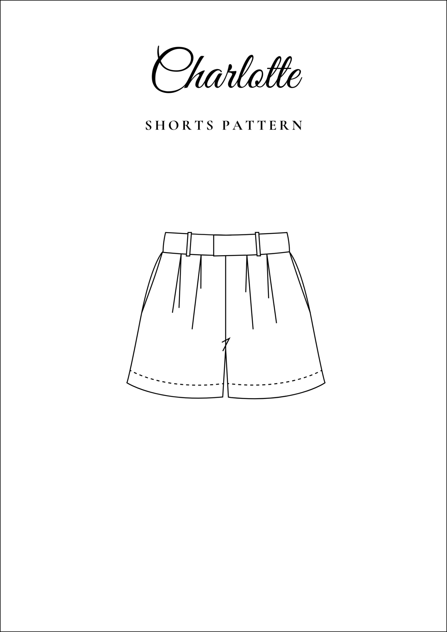 Pleated Shorts Sewing Pattern [Charlotte] - Friedlies