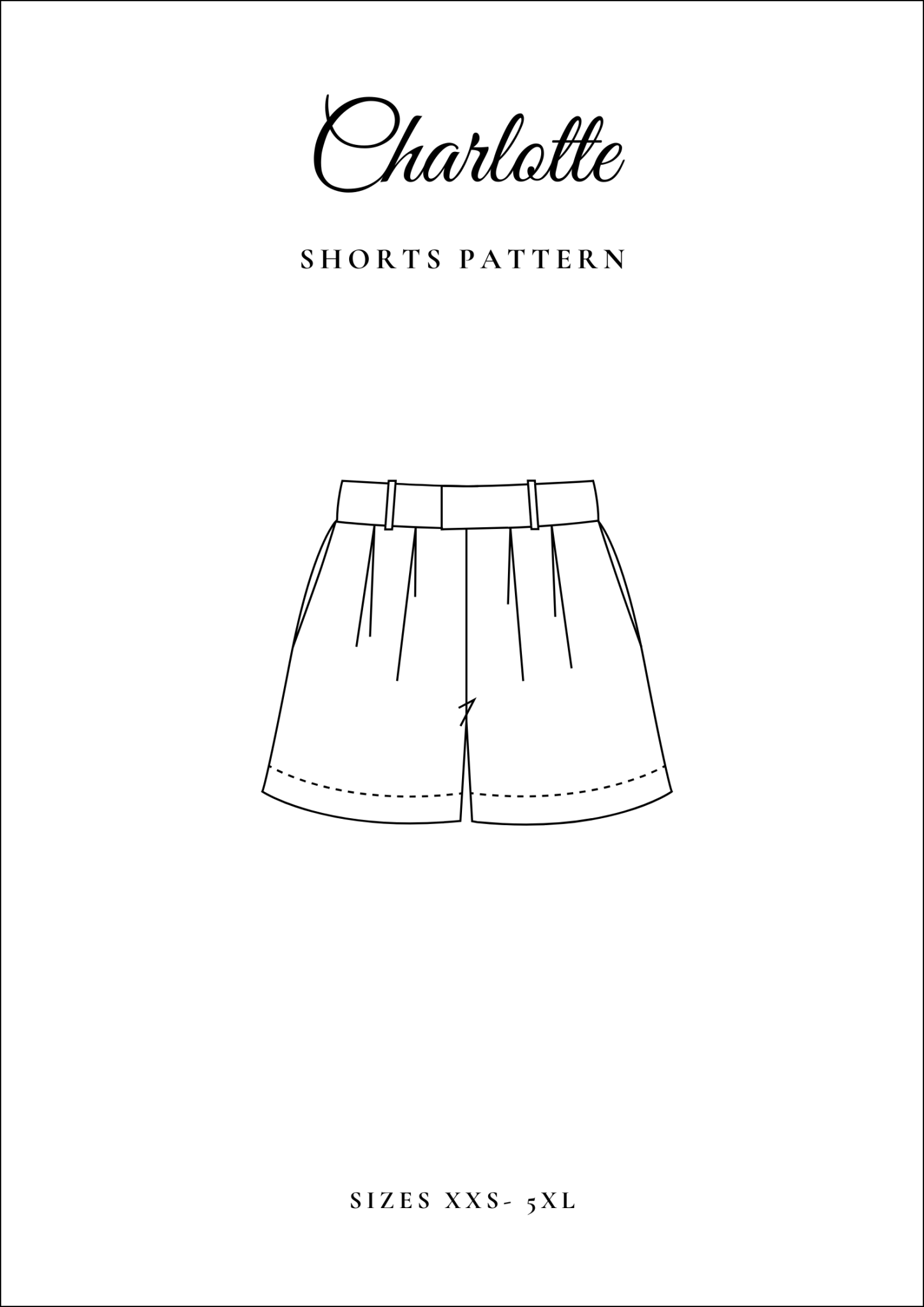 Pleated Shorts Sewing Pattern [Charlotte] - Friedlies