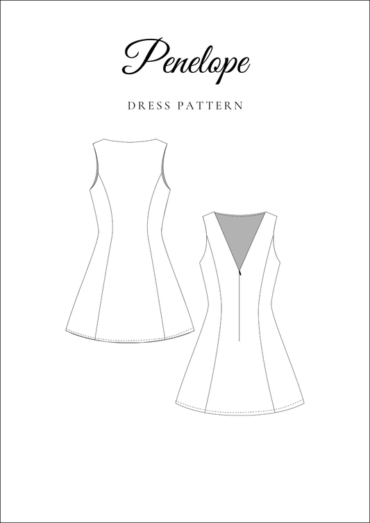Easy Pocket Dress PDF Sewing Pattern — Penelope — Everyday Style — Friedlies
