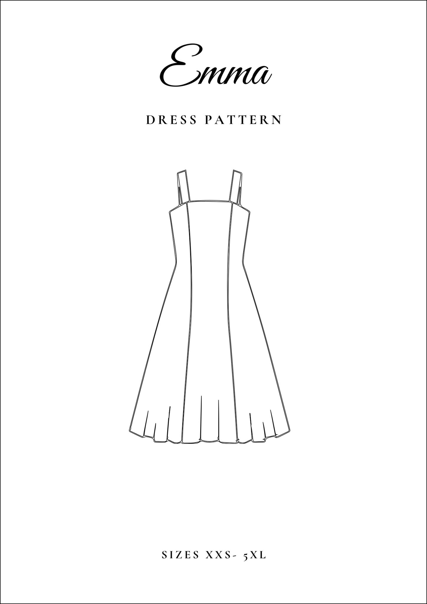 Simple A Line Maxi Dress With Straps Sewing Pattern simple-a-line-maxi-dress-with-straps-sewing-pattern