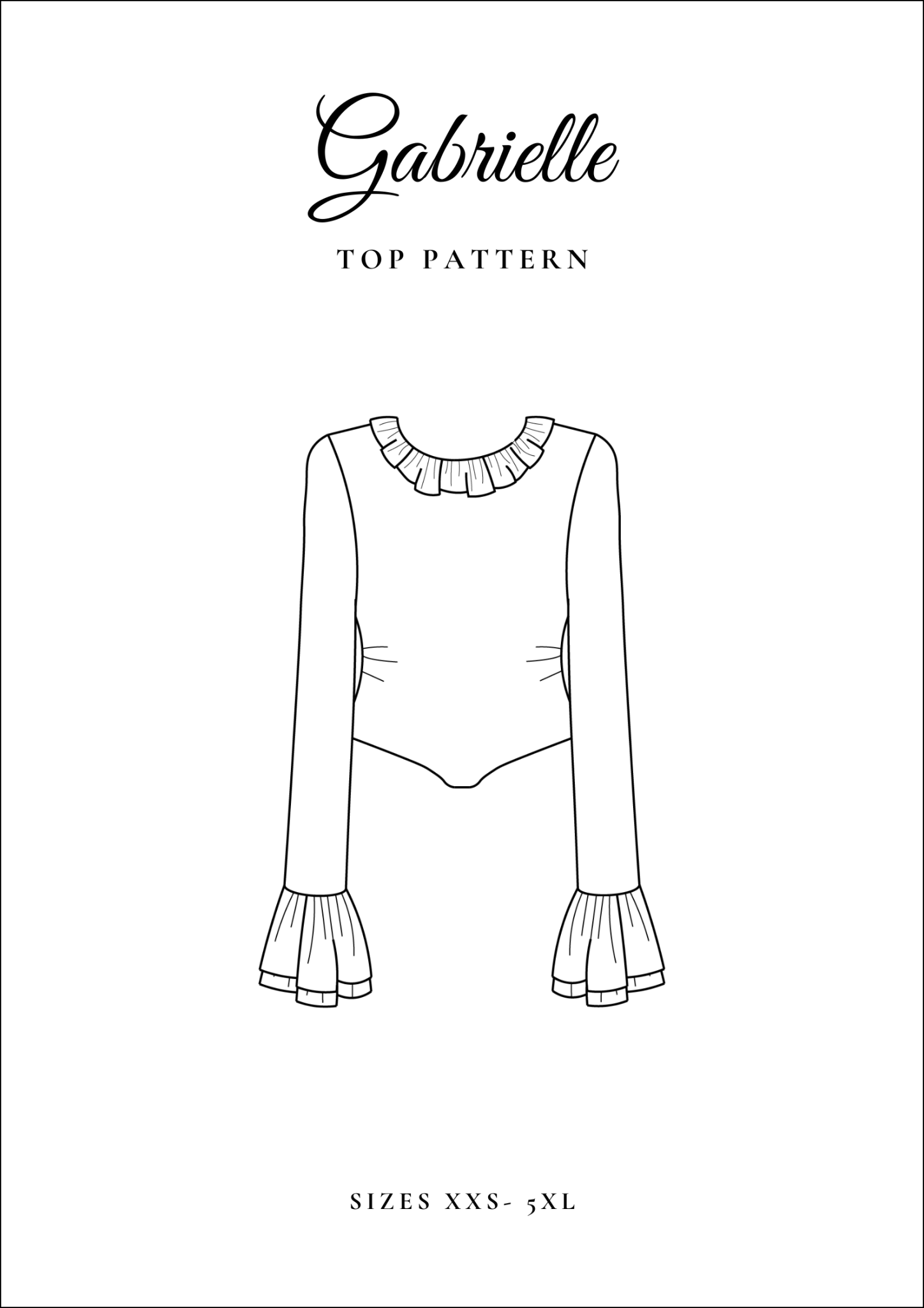 Tight - Fit Ruffled Top [Sewing Pattern - Gabrielle Top] - Friedlies