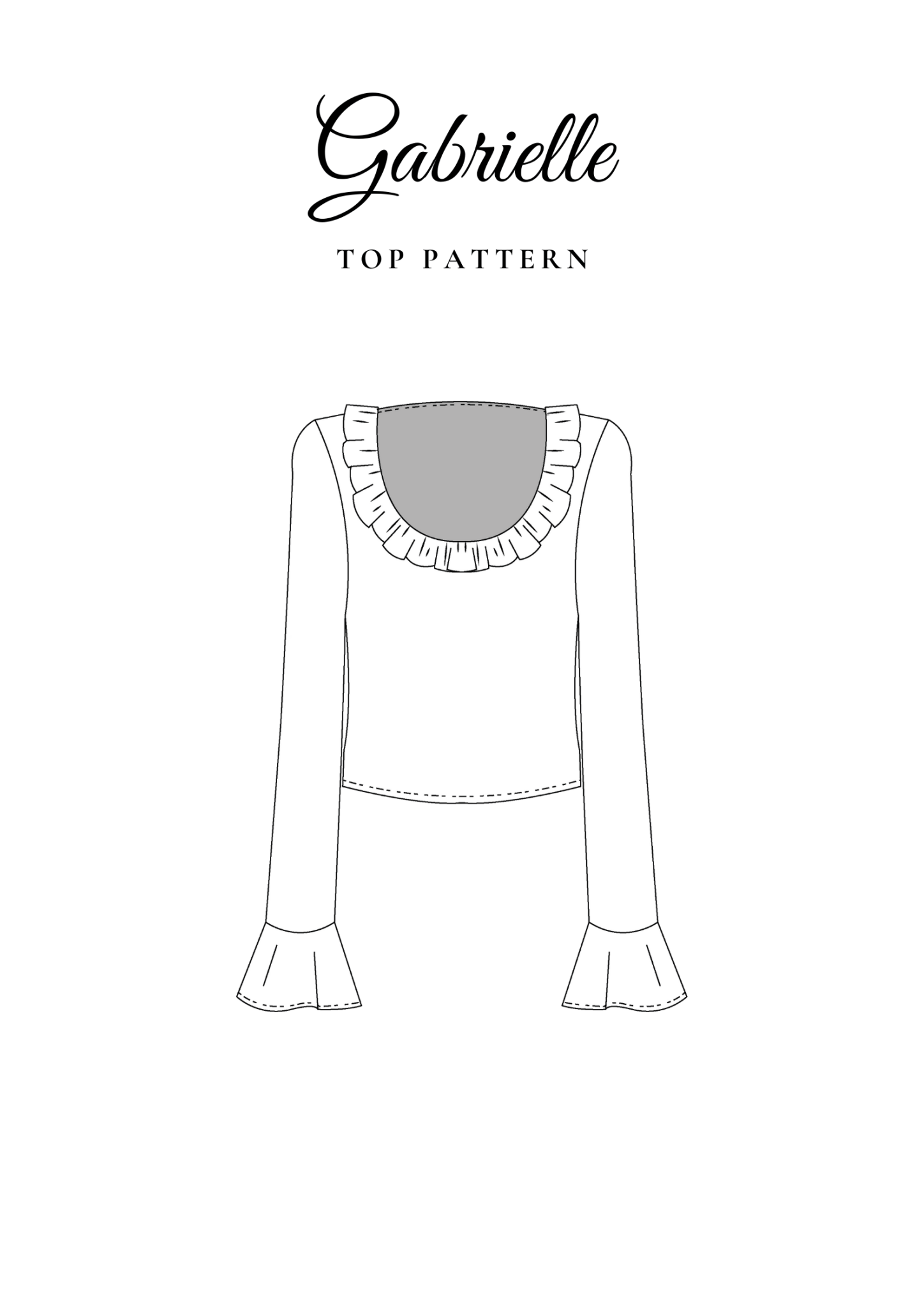 Tight - Fit Ruffled Top [Sewing Pattern - Gabrielle Top] - Friedlies