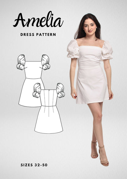 3 Dress PDF Sewing Patterns Bundle — Emma, Amelia & Mia — 3-for-2 Deal — Friedlies