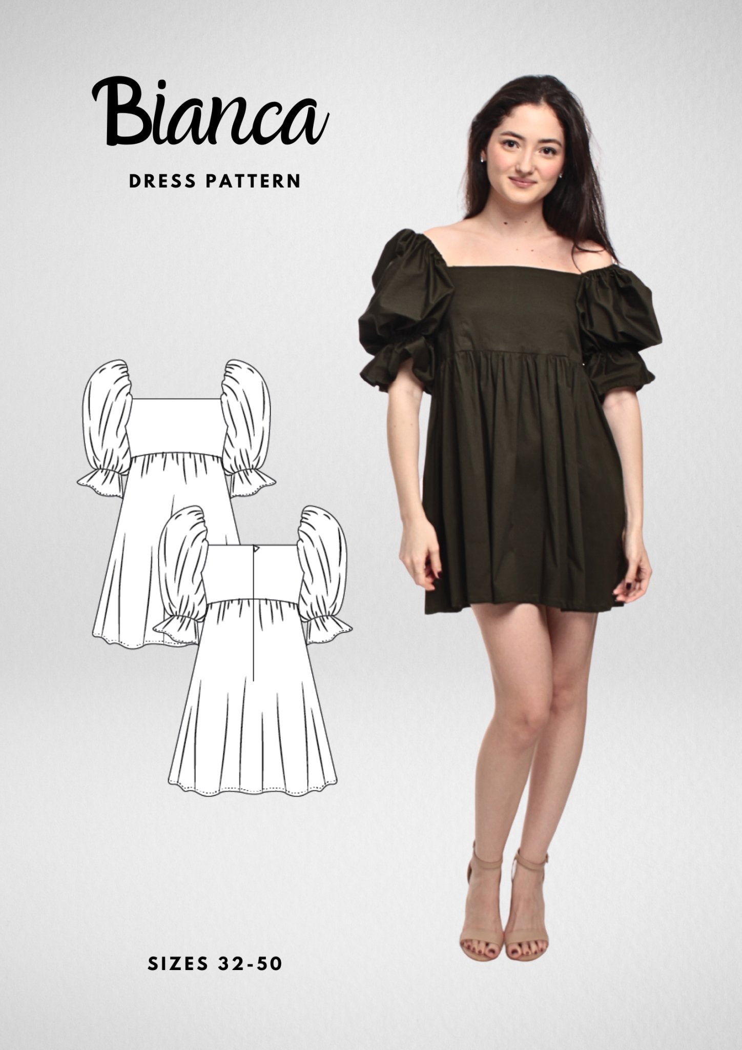 cottagecore dress patterns Mini Sewing Pattern PDF — Friedlies Miqueal Milkmaid dress pattern printable NWT Forever21 deadstock high Size:24 months