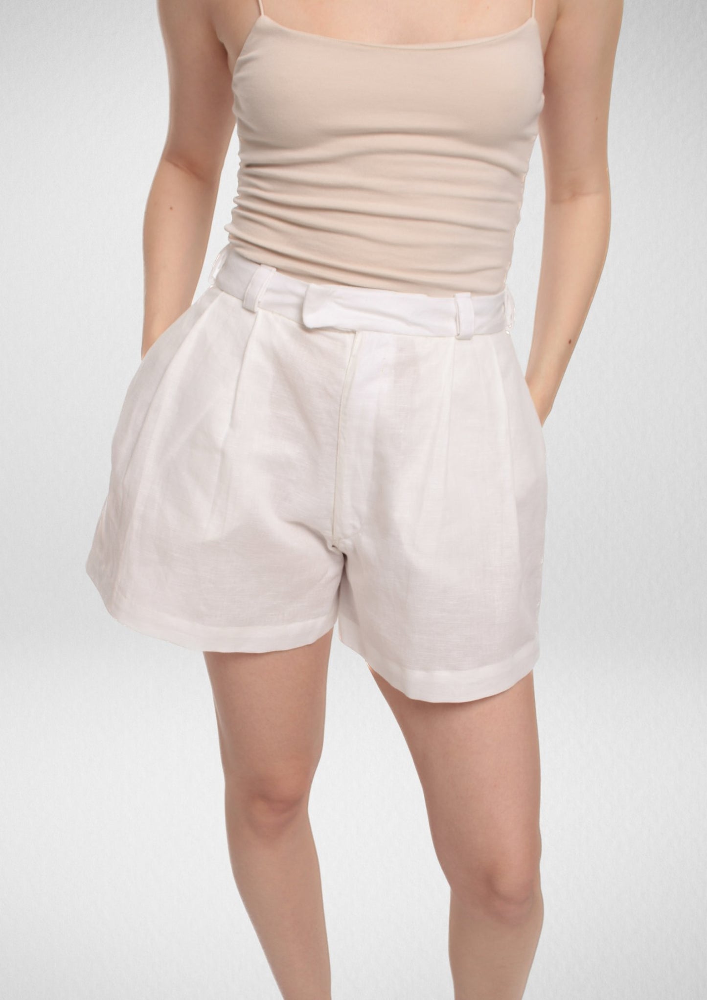 Pleated Shorts PDF Sewing Pattern — Charlotte — Summer Chic Style — Friedlies